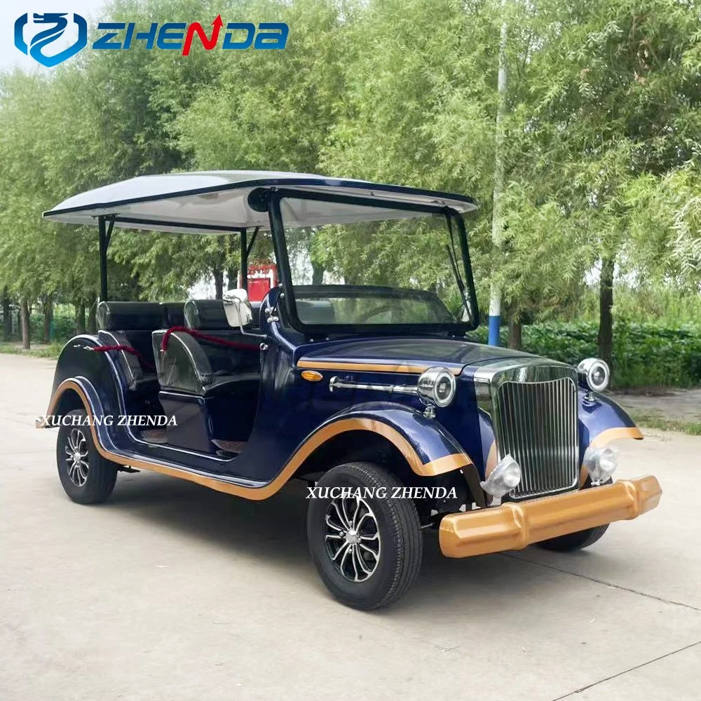 Hot Sale New Energy Golf Travel Luxury Diecast 11 Seats Electric Classic Vintage Sightseeing Cars