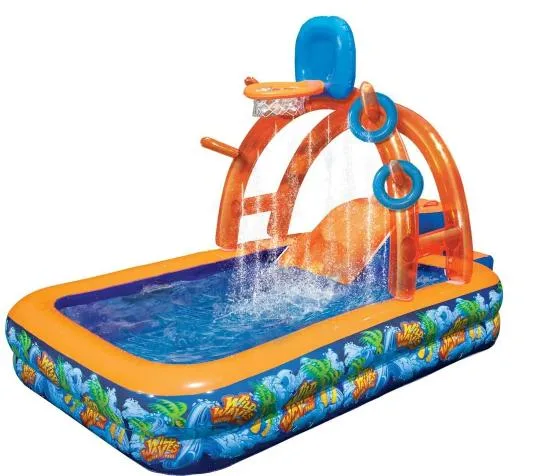 حديقة المياه رشاش المياه رشاش المياه الأطفال حلقة لعبة رمي بركة سباحة قابلة للنفخ في Party Slides Basketball Shot Park