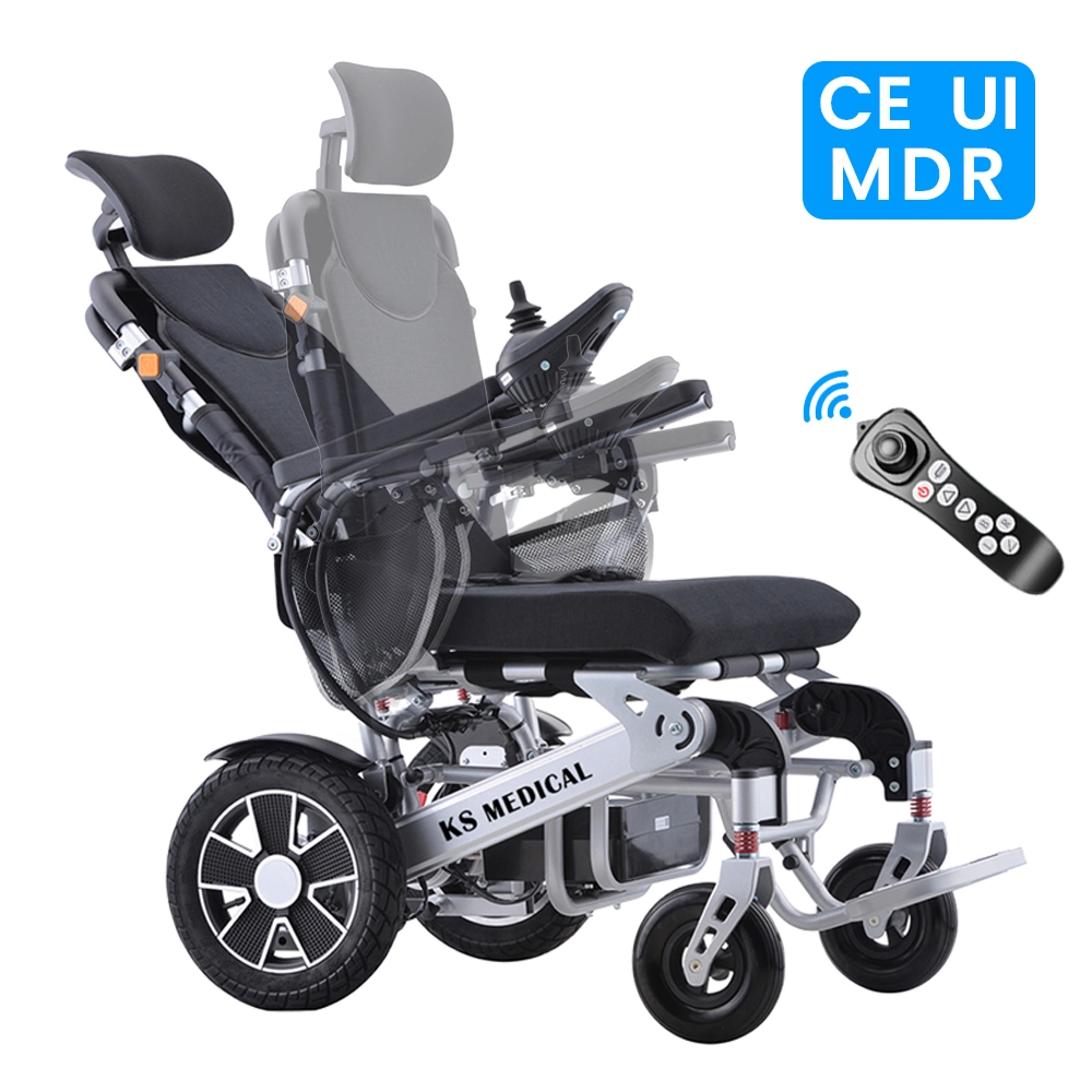 Ksm-606ar Auto Reclinar Medical Electric Power Indoor orgulho da cadeira de rodas cadeiras de Mobilidade do fornecedor para pessoas com deficiência
