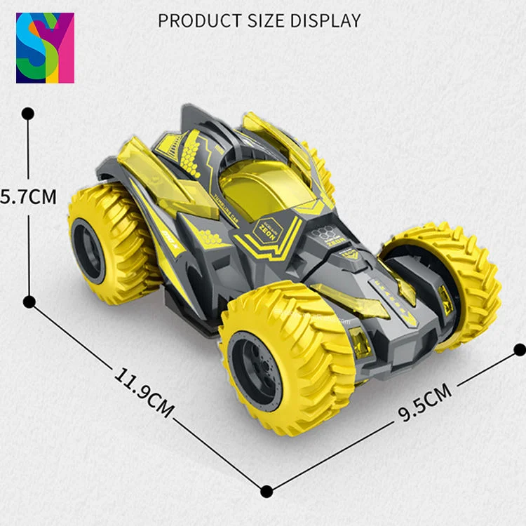 Sy Hot Az Kids Educational Monster Truck Double Sided Inertia Vehicle Friction Power Stunt Friction Car Toys