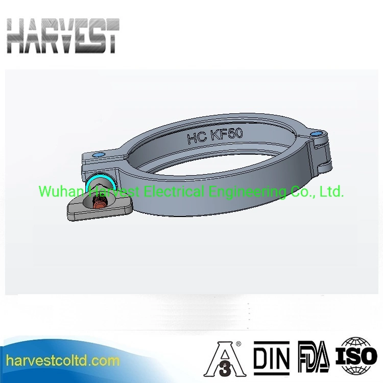 SS304 Vacuum Nw Clamp Nw10 Nw16 Nw25 Nw40 Nw50 Hinge Clamps Type 2 One Point Clamp Vacuum Component