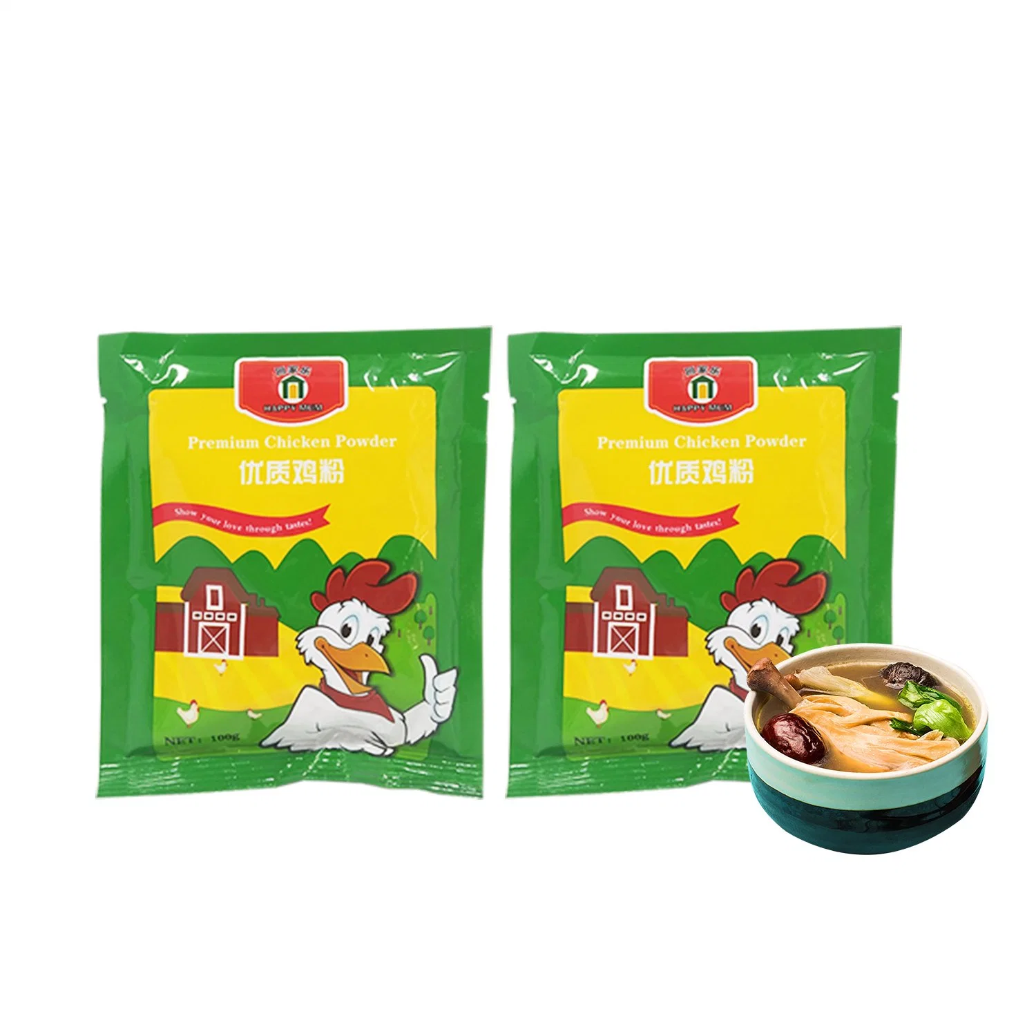 Chinese Supplier Halal OEM Stock Essence Chicken Flavour Powder 100g