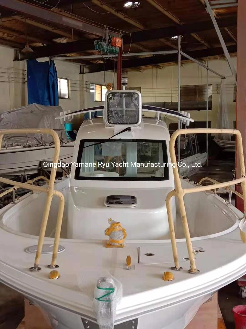 27FT con cabina/cabina de paseo Big Horsepower Hard Top Center Console Fibra de vidrio/Motor/Pesca Precio de yate para velocidad/Deporte