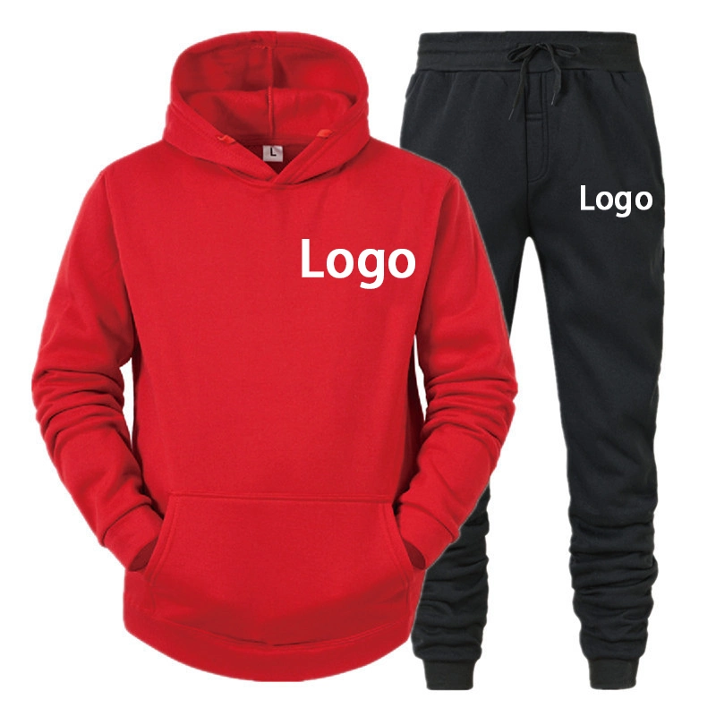 Venda por grosso de moda unissexo Lazer Plain agasalho usar vestuário desportivo Logotipo Impressão personalizada OEM Conjunto Jogging Sweat-Absorbent aerada de treino para os Homens Mulheres