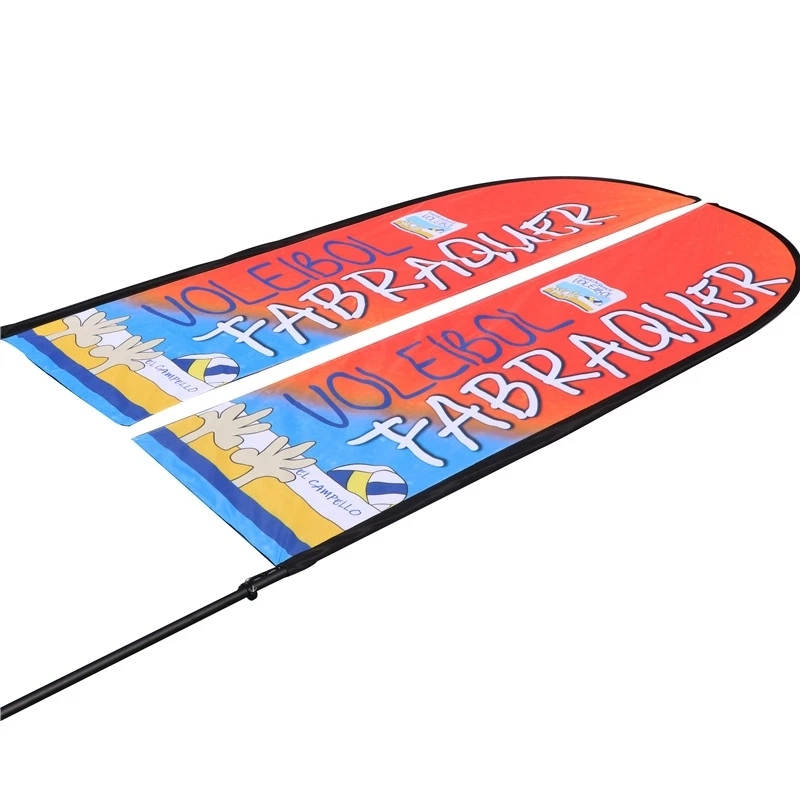 Promotional Usage Advertising Exhibition Event Custom Beach Flag and Banners Outdoor Feather Flag Cheap Promotion Wind Flag