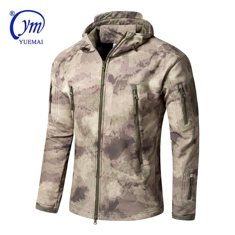 Black Men Military Army Tactical Waterproof Breathable Comfortable Winter Warm Softshell Police Outdoor Jacket