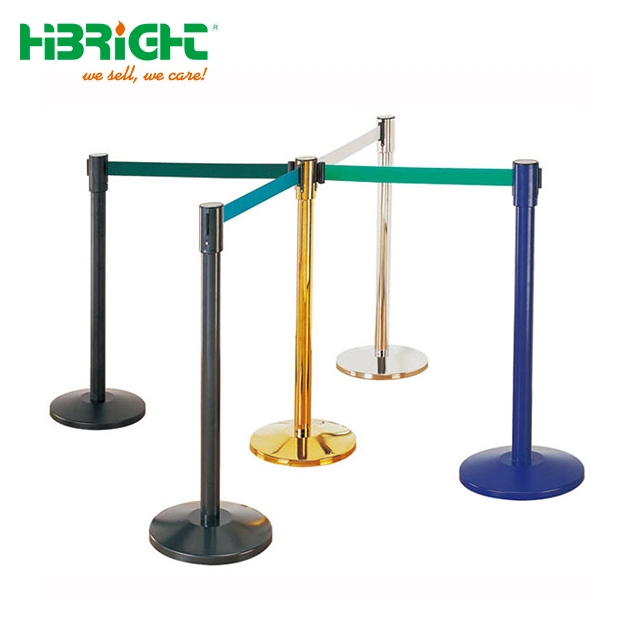 Retractable Belt Stanchions Crowd Control Barrier Post