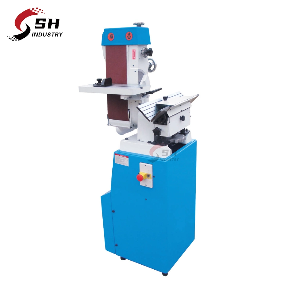 Máquina de polimento de correia abrasiva Bkm250, rebarbadora de superfície metálica, Máquina de chanfro de extremidade metálica para venda