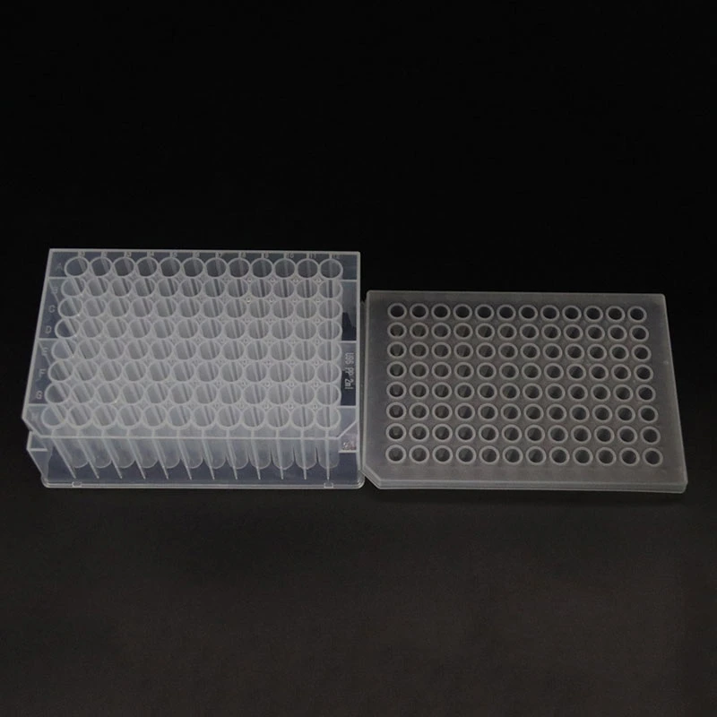 Laboratory Test Use 2.2ml 96 Square Well V Bottom Deep Well Plate