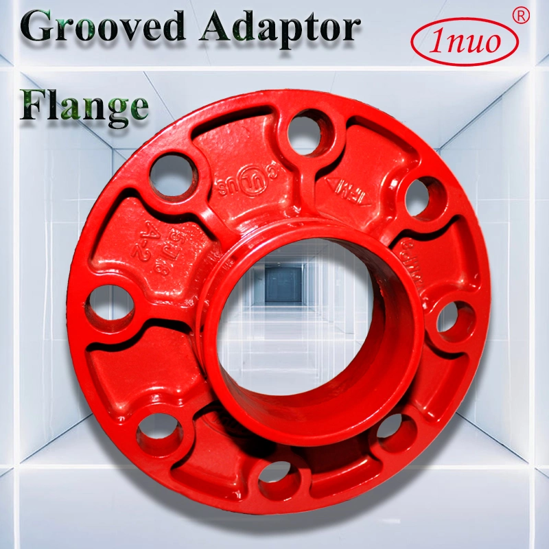 Ductile Iron Grooved Adaptor Flange Pn16 ANSI Class 150 for Fire Fighting