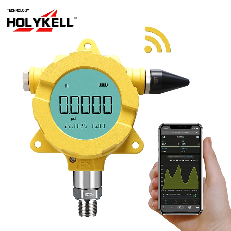 Transductor de presión inalámbrico Holykell Lora GPRS 4G de bajo coste