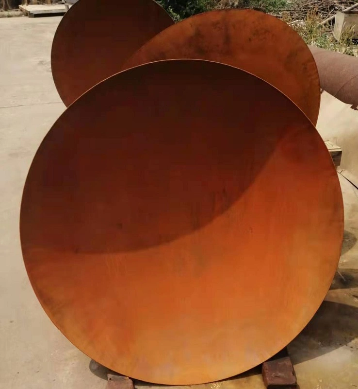 120cm Corten Steel Bowl Brunnen Wasserspiel mit Pumpe