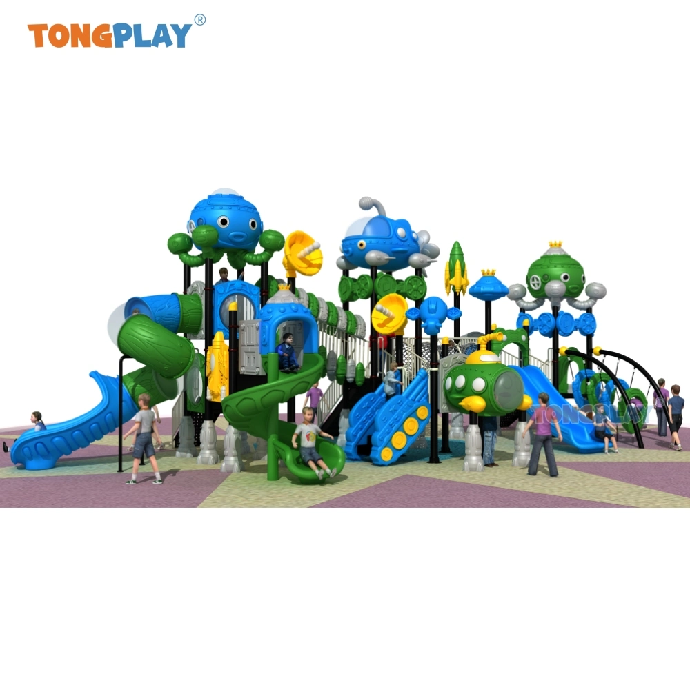 Space Series Jeux Enfants Outdoor Playground Plastic Combination Slide