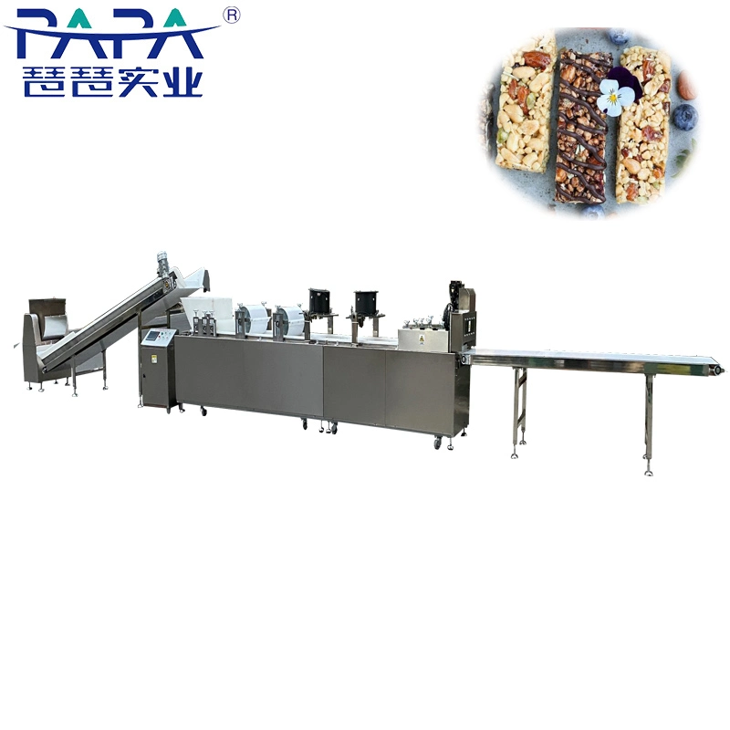 Machine de fabrication de barres granola et de barres de céréales Machine de fabrication de barres aux arachides Machine de formage et de découpe de lignes de barres Machine à barres nutritives Machine alimentaire