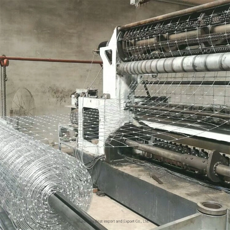 Fábrica directamente Venta de Rendimiento de alta calidad/alto costo barato caliente sumergido Galvanized fijo Malla de alambre de nudo campo Granja cadena enlace cercado para ganado / caballo / oveja / Esgrima de cabra/