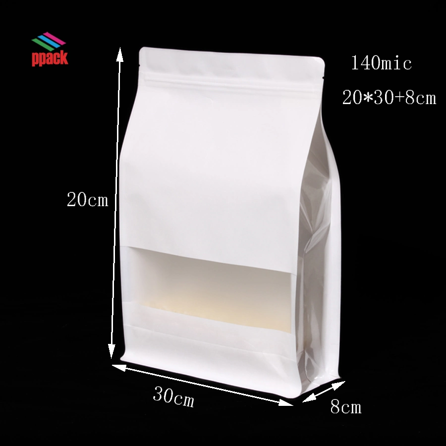 Printed Zipper Zip Lock Ziplock Laminated Stand up Pouch Kraft Paper Flexible Plastic Packing Frozen Sea Food Rice Coffee Tea Snack Fruit Tobacco Packaging B