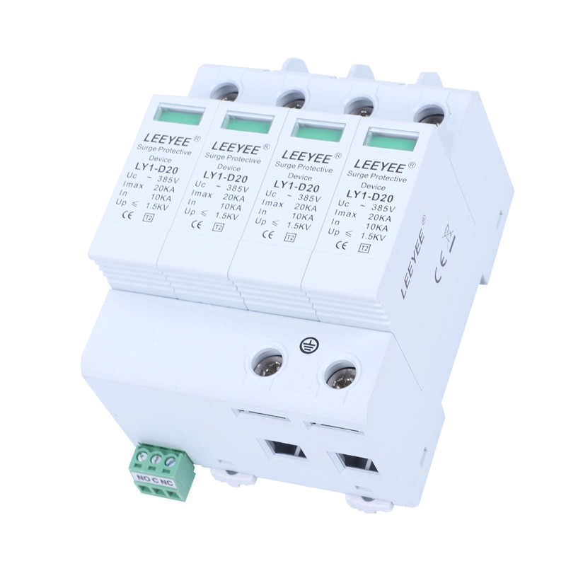 LY1-D20 20kA 4p 385v AC dispositivo de protección contra transitorios de trueno SPD