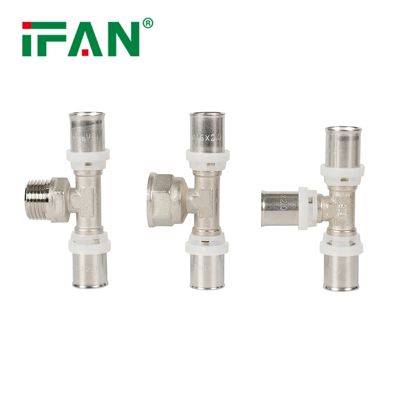 Ifan Floor Heating System 16-32mm Brass Press Compression Pex Fittings