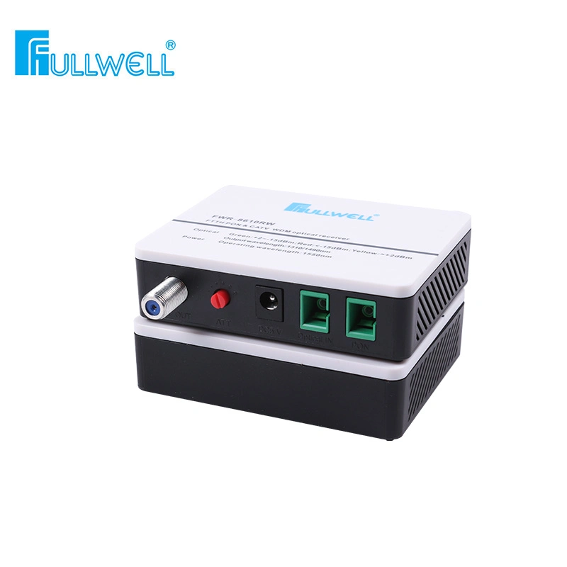 Receptor óptico 1RF FTTH WDM de Fullwell con botón RF ajustable