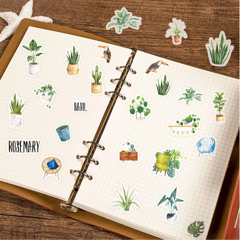 Custom-Made Brand Sticker Pack Cross-Border Cartoon Waterproof Original Hand Account Water Cup Diary and Paper Hand Account Sticker