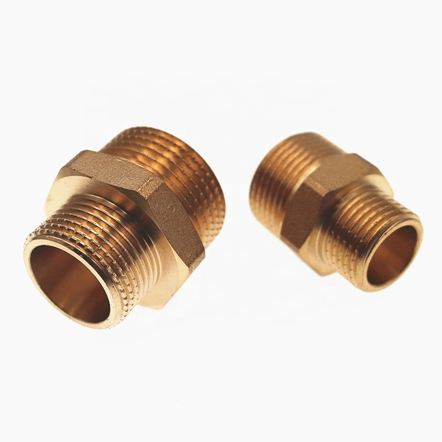 Brass Thread Fittings Equal Reducing Coupling for Pex Pipes Joints for Plumbing