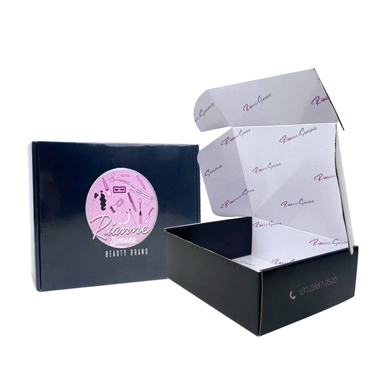 Dise&ntilde; O Personalizado De Color Blanco De Papel Corrugado Mailing Box Embalaje Env&iacute; O Corrugado Mailer Box