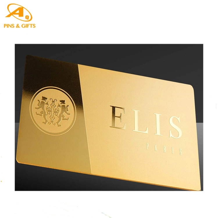 Luxury Credit Metal Card Brush PVC Wire Drawing Effect Metal Name Business Card