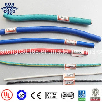 Conductor de cobre Thwn Thhn funda de Nylon aislamiento de PVC de cable eléctrico