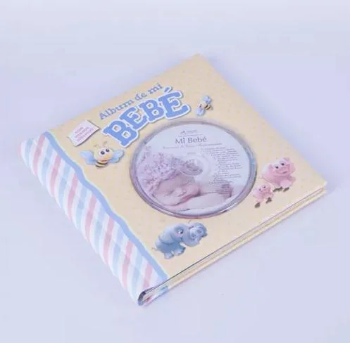 Bebé Diário de livros em espiral personalizado com caderno de CDs