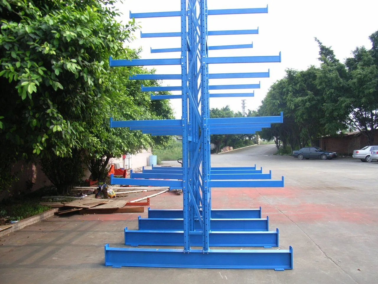 500kg Powder Coated Indutrial Storage Heavy Duty Cantilever Rack