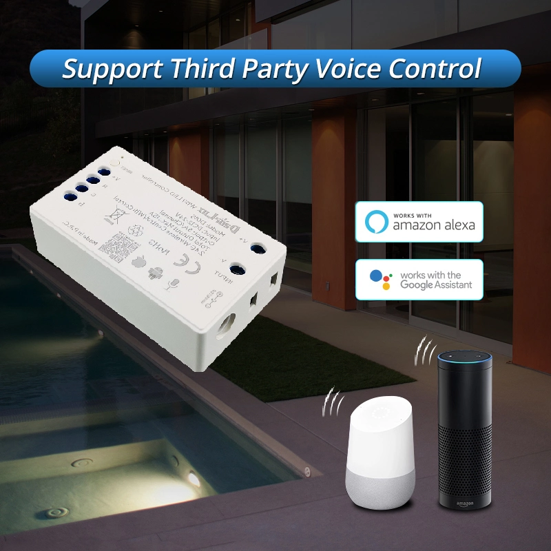 Hotook luz de controlo WiFi patenteada para nicho de piscina substituir IP68 SS316 iluminação LED de 18 W com resina de aço inoxidável, subaquática