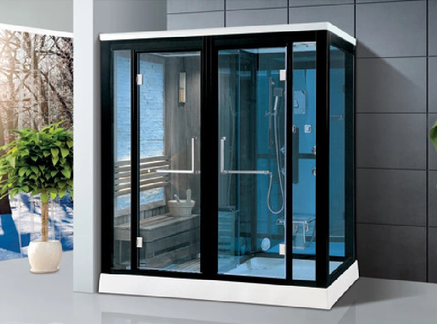 3 Person with Transom Windows Shower Wet Steam Room Steamroom