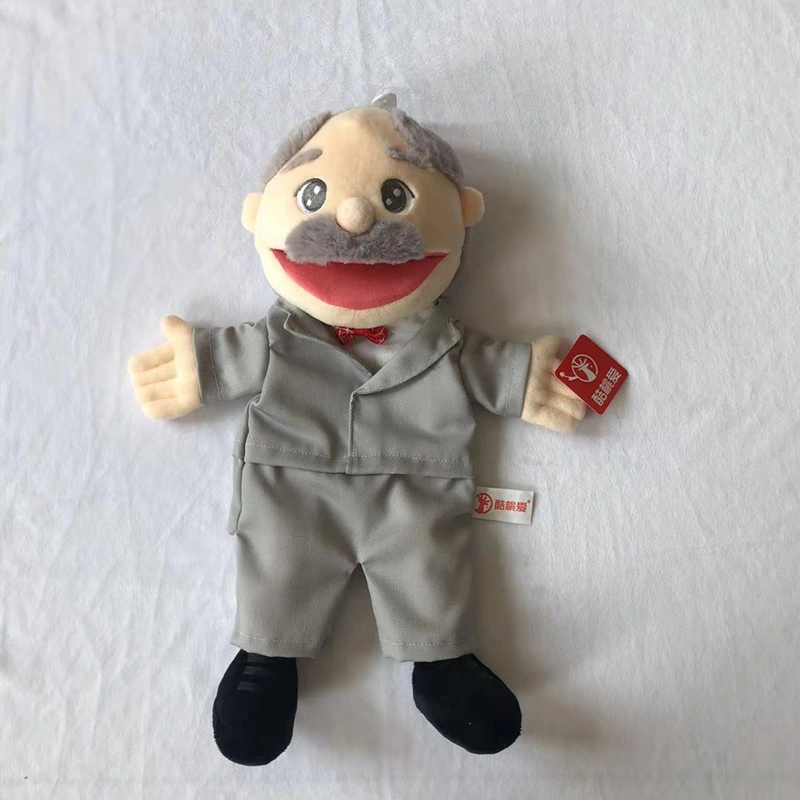 OEM ODM Wholesale/Supplier Factory Custom Cartoon Workman Character Hand Puppet Stuffed Hand Puppet Theatre