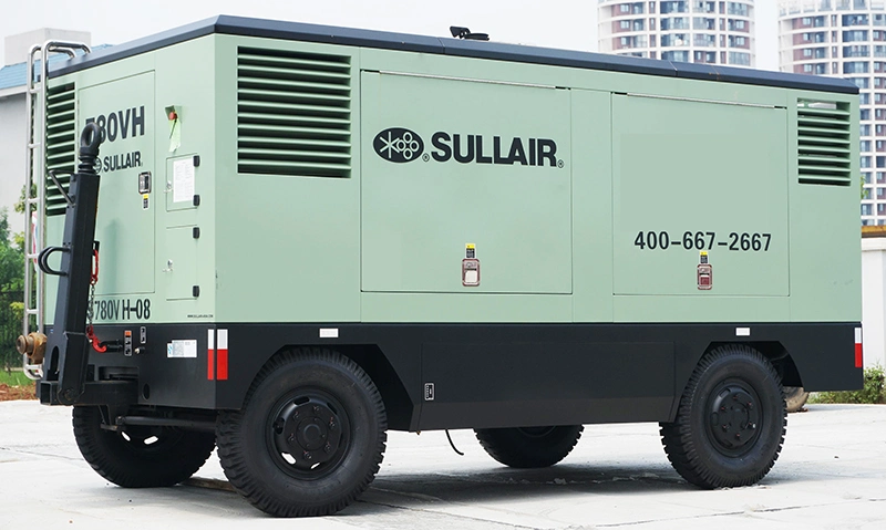 Sullair 900xhh/1150xh Rotary Screw Portable Air Compressor Used Air Compressor