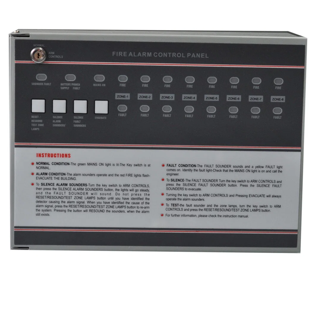 Smoke Detection Control Panel Conventional Fire Alarm Panel with Cheap Price