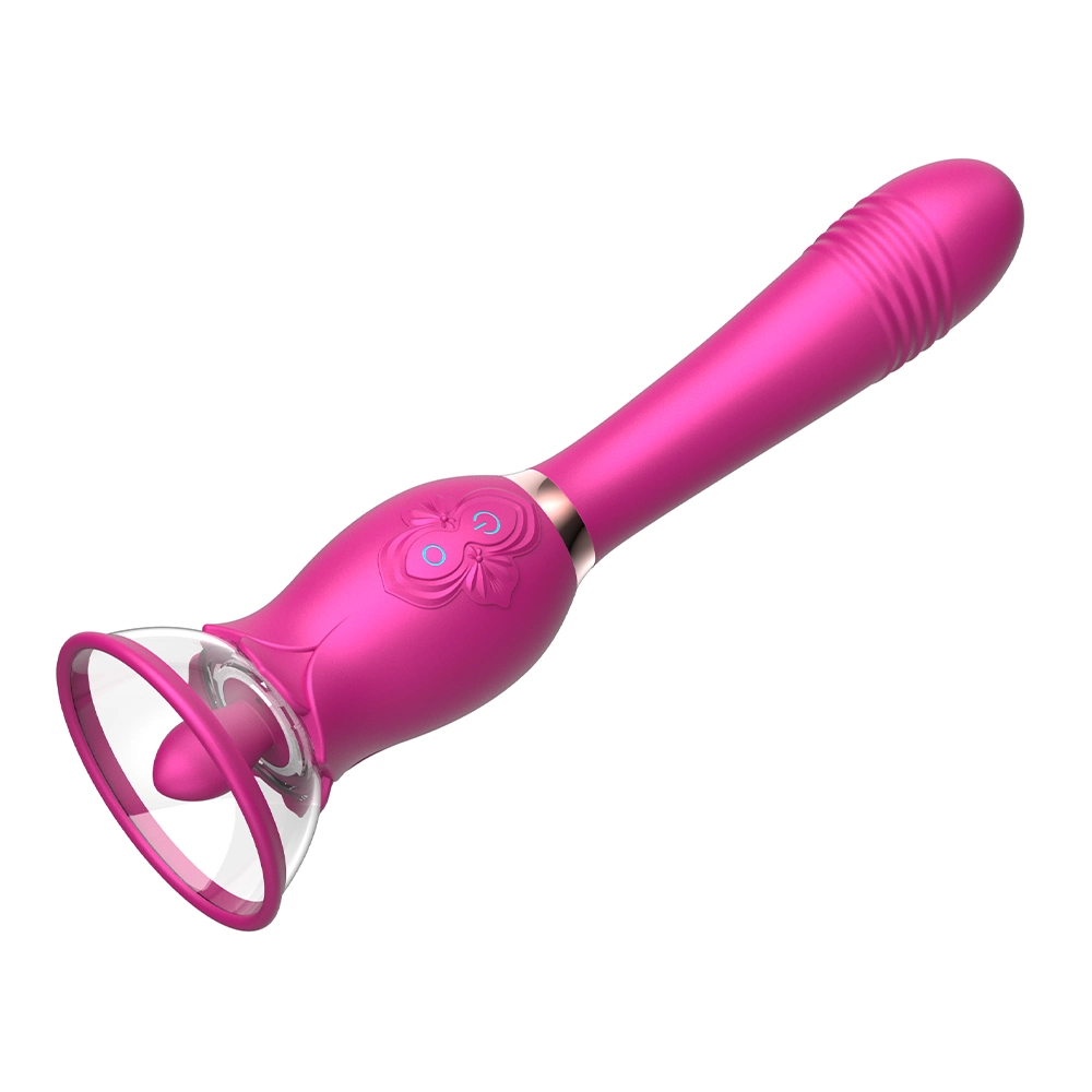 Língua Licking Rose forma vibrador de silicone vibrador para mulher Rosa Brinquedos vibratórios para sexo