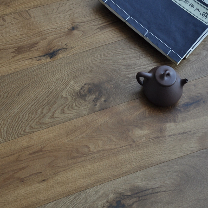 Viejo ahumados, haga clic en Bloquear 3 telas de parquet de madera Pisos de ingeniería