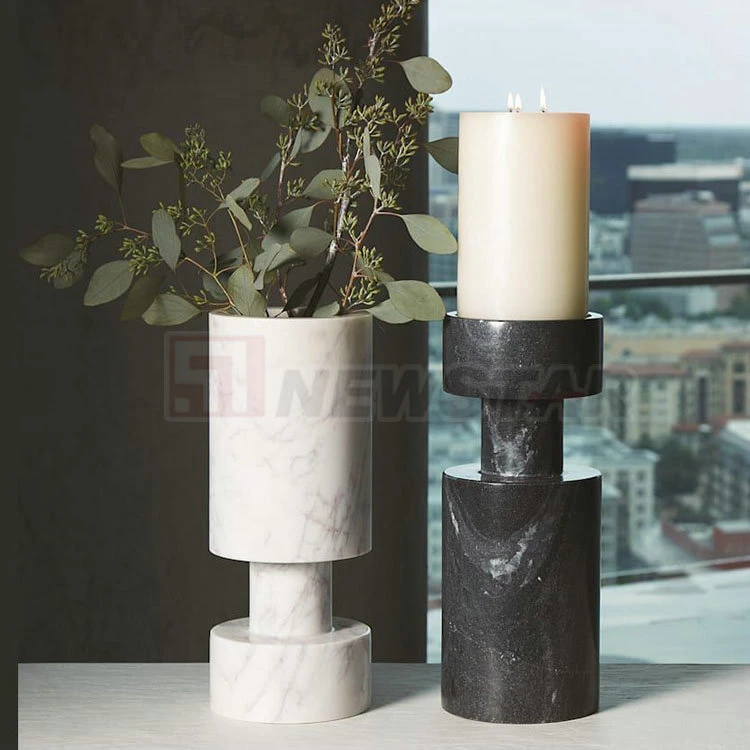 Marble Decoration Candleholder Natural Stone Candlestick