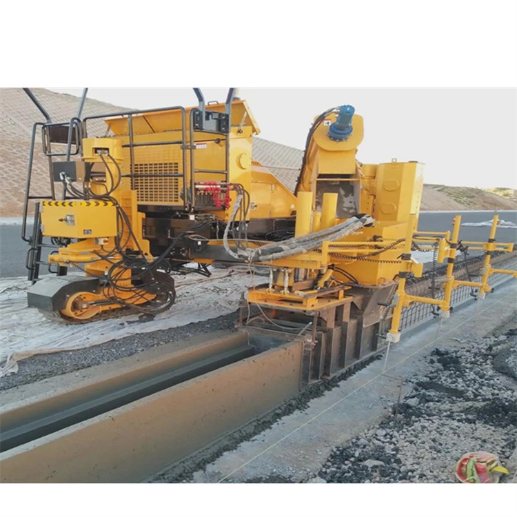 Automatic Asphalt Concrete Road Slip Form Paver Paving Finisher Machine For Kerbstone Ditch Crash Barrier