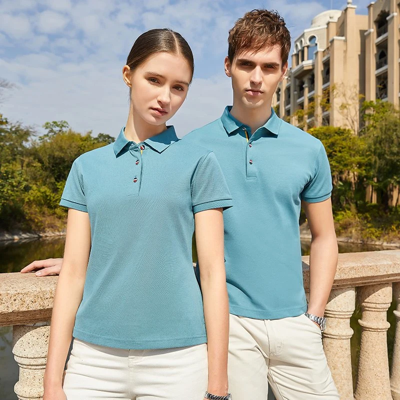 OEM Custom Logo Embroidery Customized Polo Tshirts 100% Cotton Short Sleeves Blank Men's Golf Polo Shirt