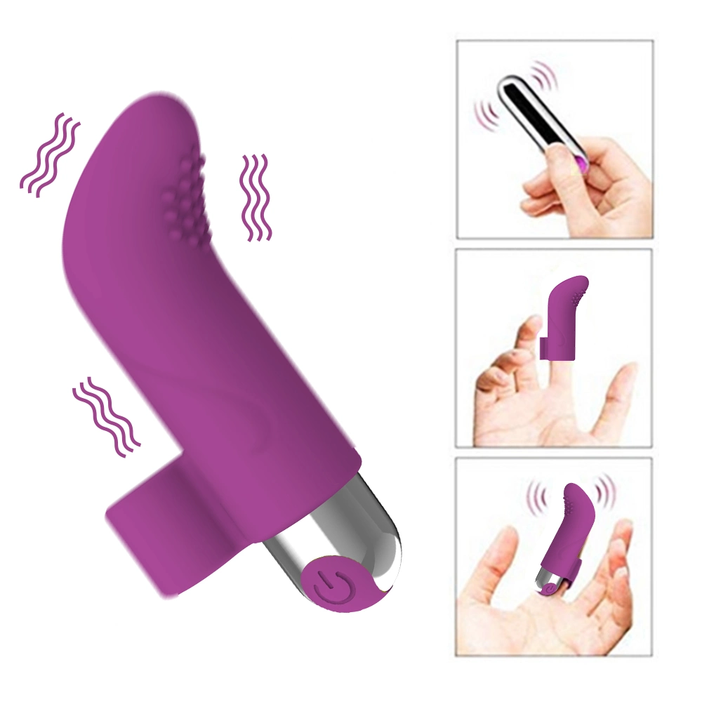 Flirting USB wiederaufladbare hochwertige Silikon Vibrator Finger Vibrator G-Punkt Vibration für Frauen