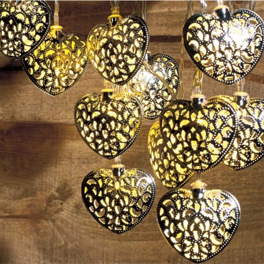 12 LED Solar Decoration Heart String Light (RS1003)