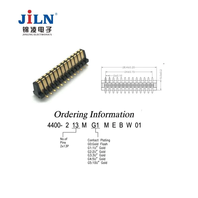 2.0mm Spacing H10.2mm SMT Card Edge Connector