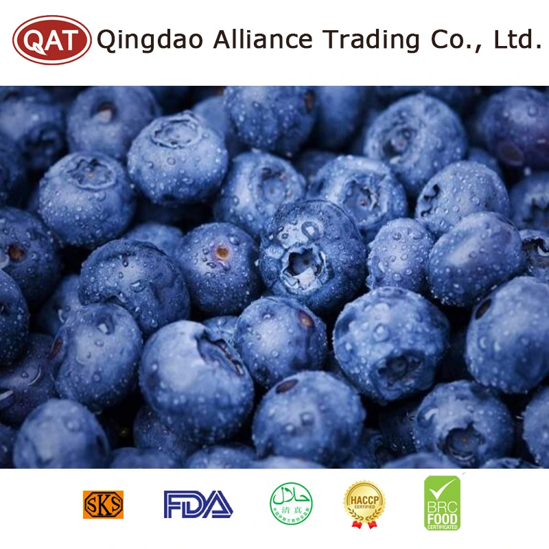 IQF cultivado congelado Blueberry preço grau a