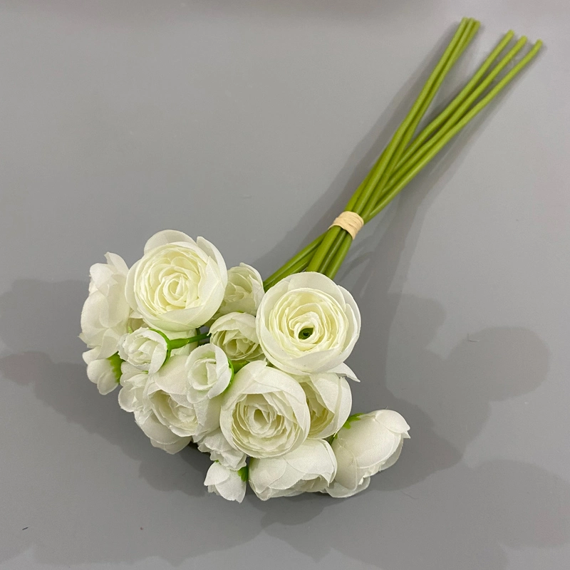 Wholesale/Supplier European Style Peony Silk Gypsophila Elegent Stem Artificial Peony Flowers Bouquet