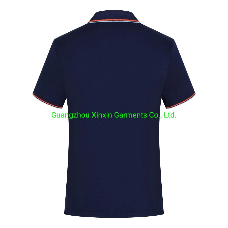 Wholesale/Supplier High quality/High cost performance  Customized Cotton Pique with Embroidery Logo Custom Placket Men Short Sleeves Polo Shirt (6800A)