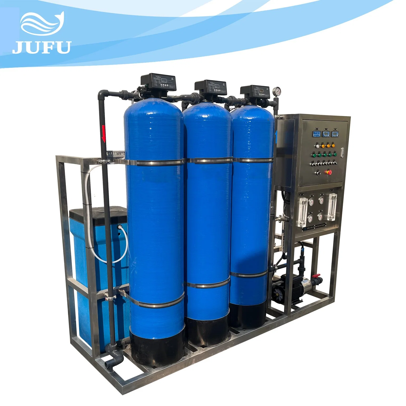 FRP Stainless Steel Purified Water Treatment Reverse Osmosis System Industry RO Equipment