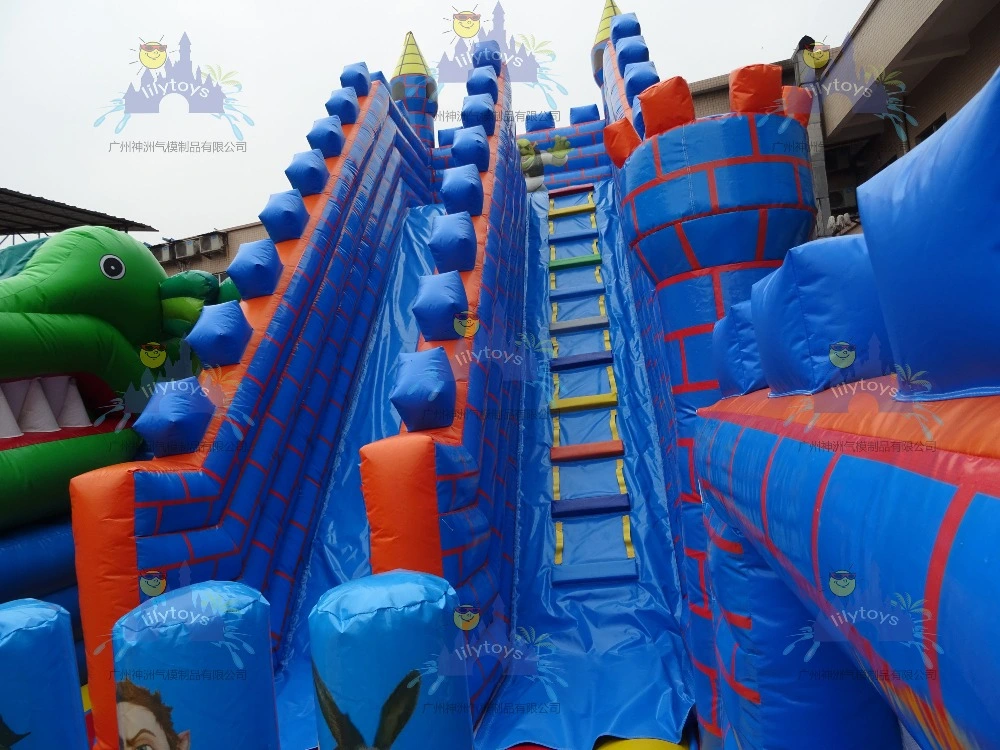 Château gonflable Fun City pour les enfants utilisés pour la vente de jeux de divertissement