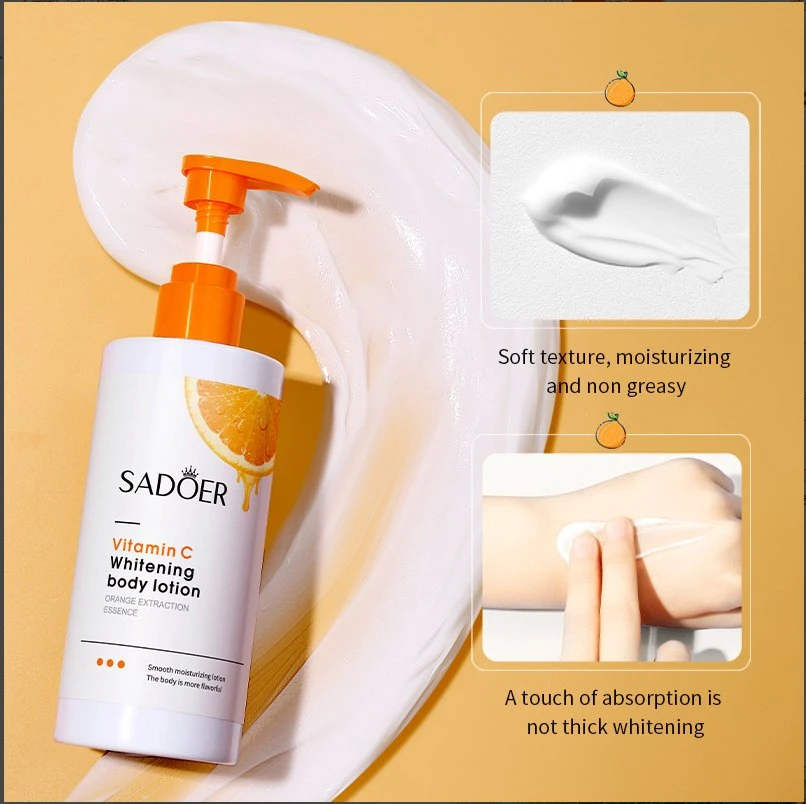 Vitamin C Body Lotion for Moisturizing, Hydrating and Moisturizing Skin.