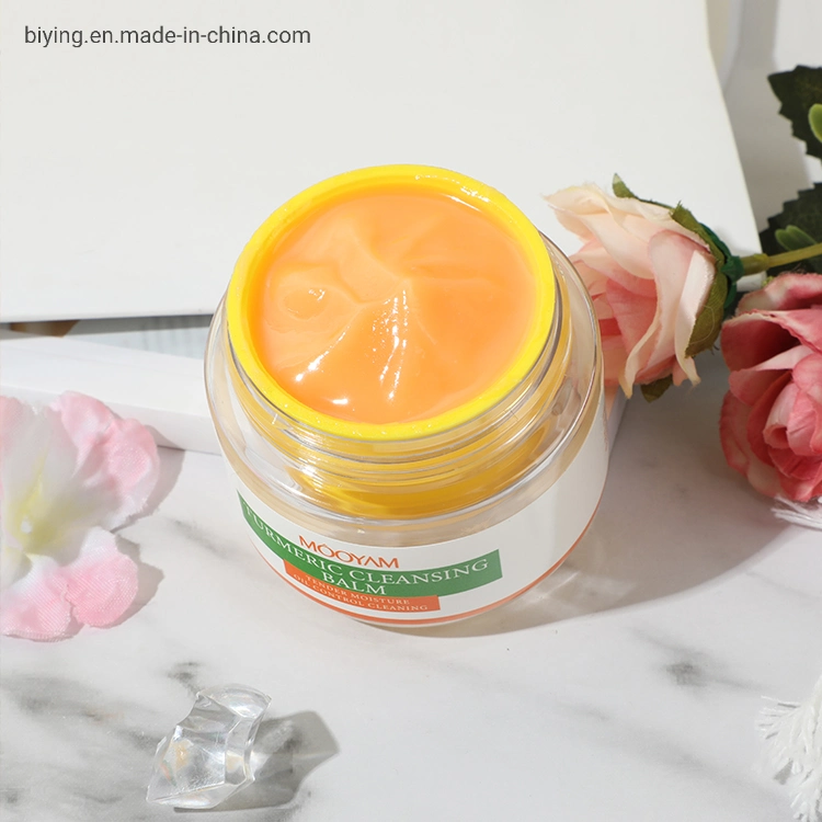 Private Label Make up Remover Turmeric Facial Cleansing Balm Face Cosmetic Mild Moisturizing Deep Cleanser Cream Makeup Remover